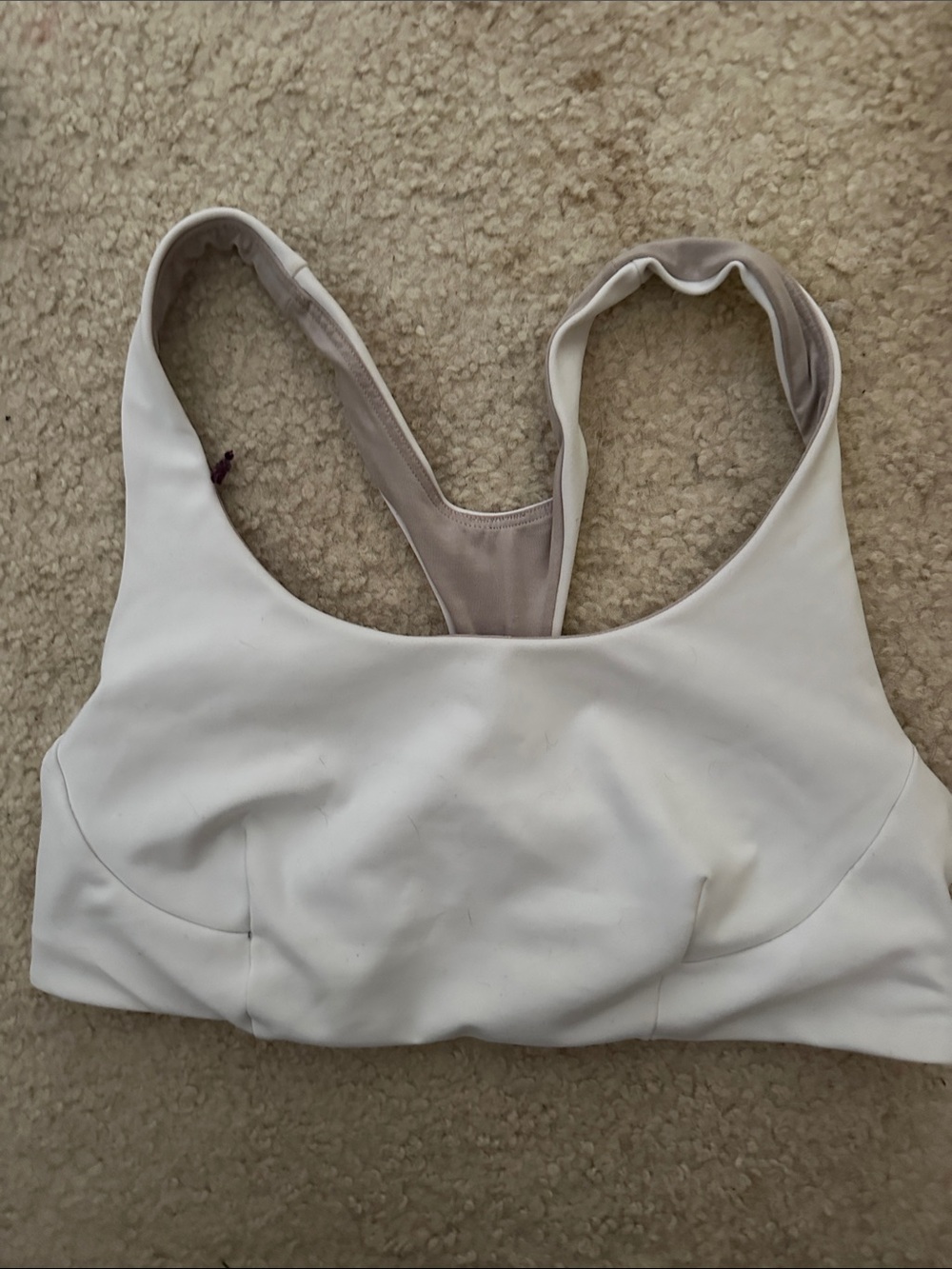 Women’s White Racerback Bra Top